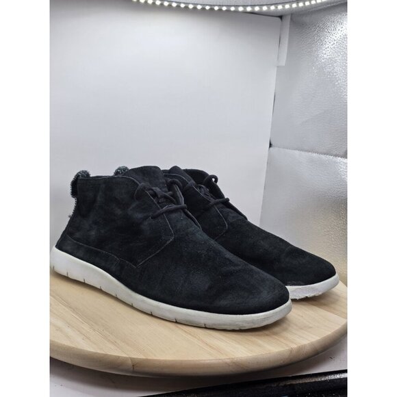 UGG Freamon Ankle Boots 1007645 Mens Black Suede Chukka Shoes Size 11 - Picture 5 of 10